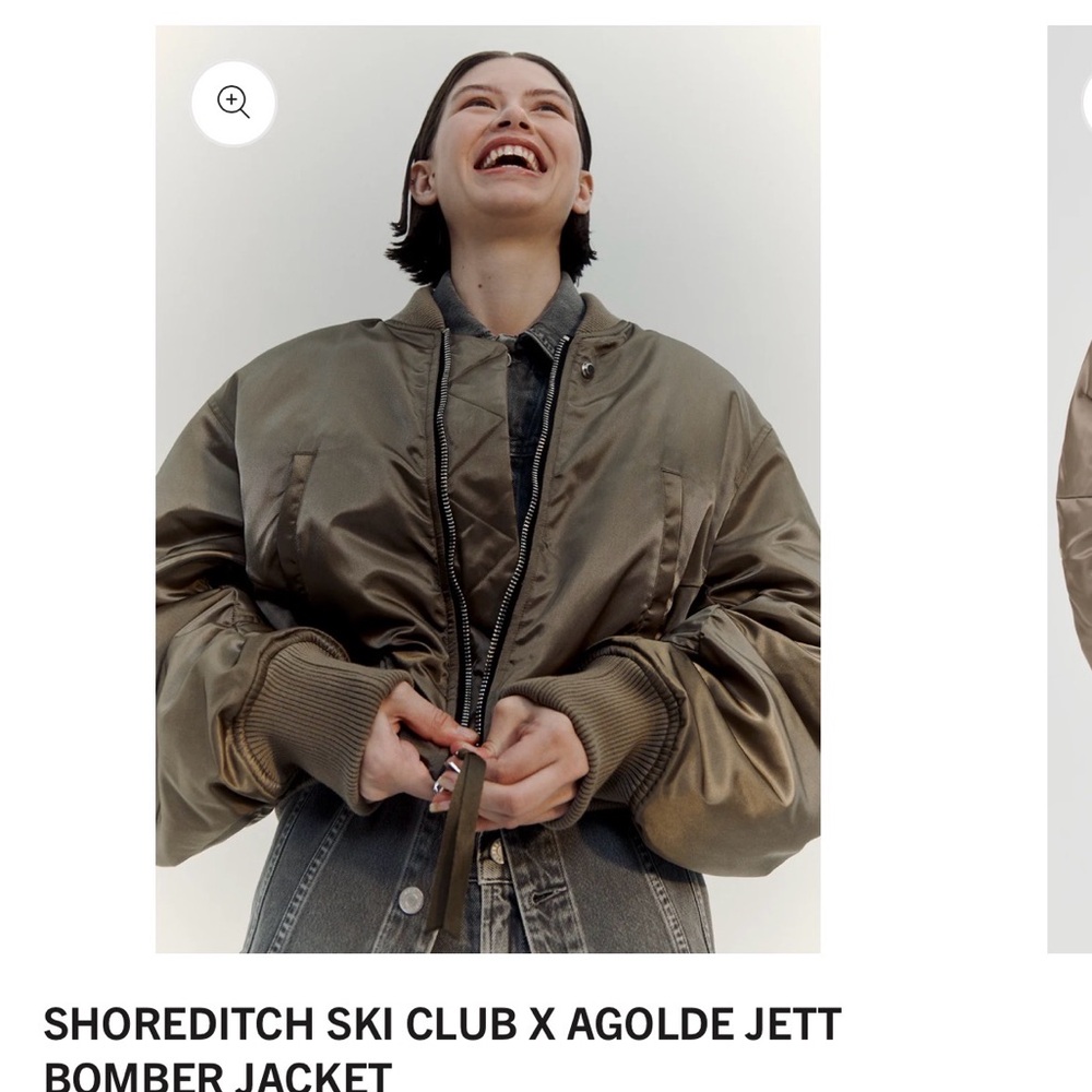 Agolde x Shoreditch Ski Club Bomber - Picture 2 of 5